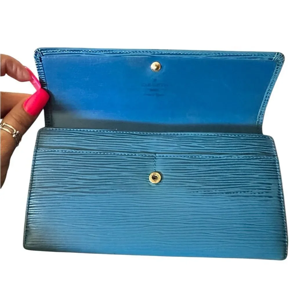 Louis Vuitton Epi Azure Blue Wallet